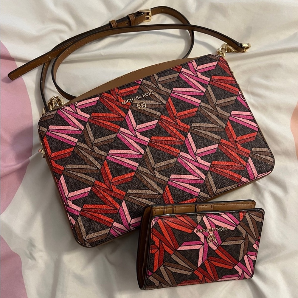 Michael Kors Crossbody Bag with Matching Wallet